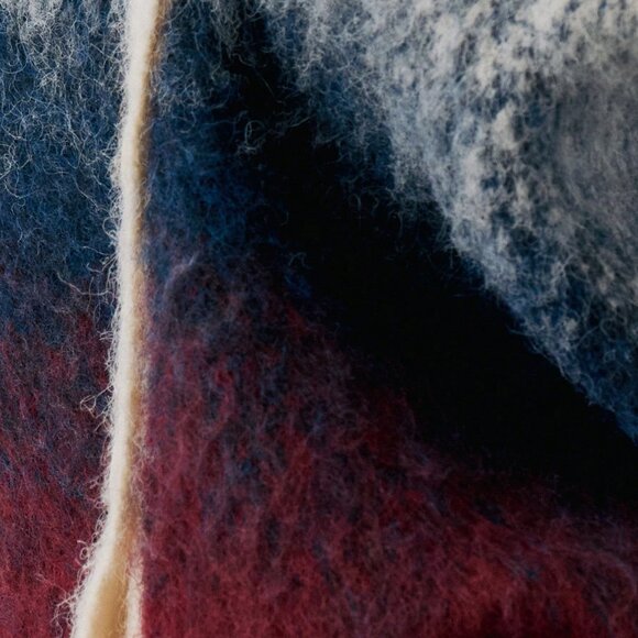 Multicolor Casual Women's Gradient Knit Oversized Cardigan - Picture 6 of 6